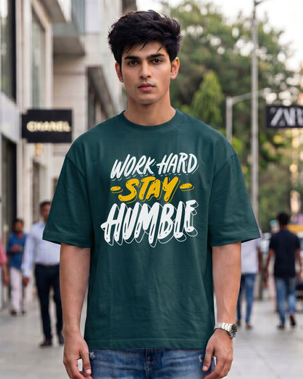 Work Hard Stay Humble Unisex Oversized Classic T-Shirt