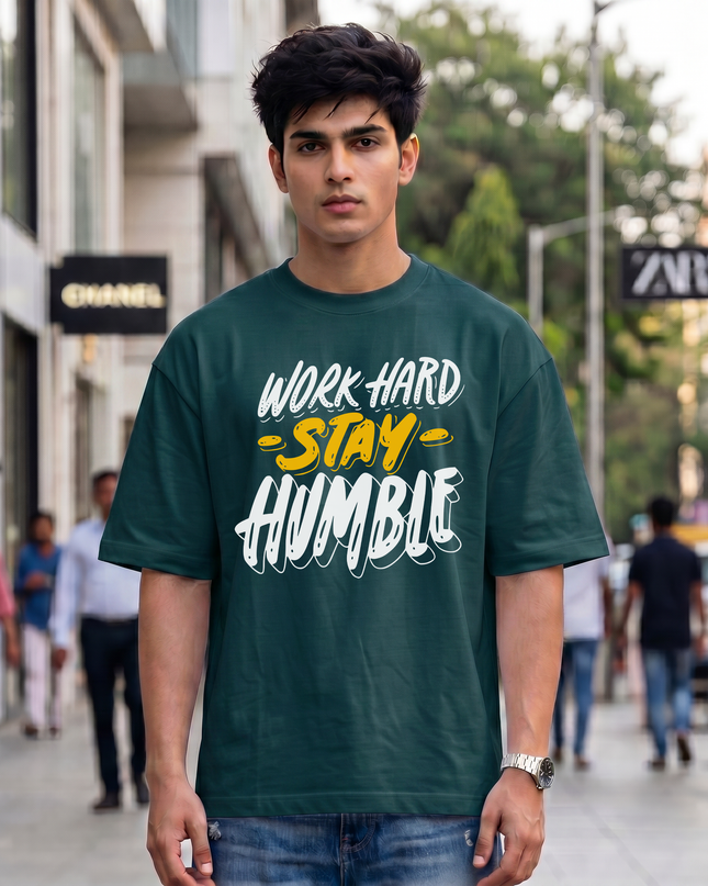 Work Hard Stay Humble Unisex Oversized Classic T-Shirt