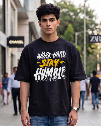 Work Hard Stay Humble Unisex Oversized Classic T-Shirt