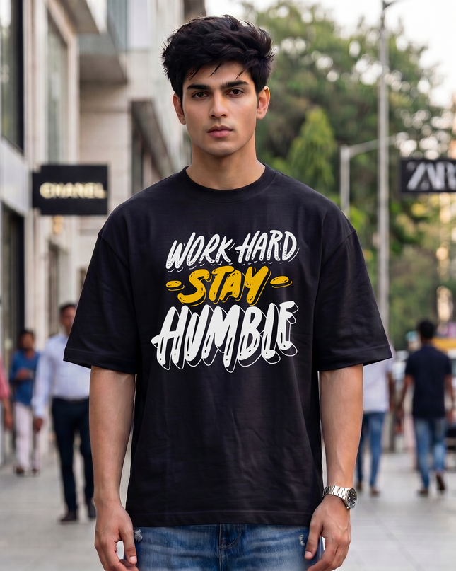 Work Hard Stay Humble Unisex Oversized Classic T-Shirt