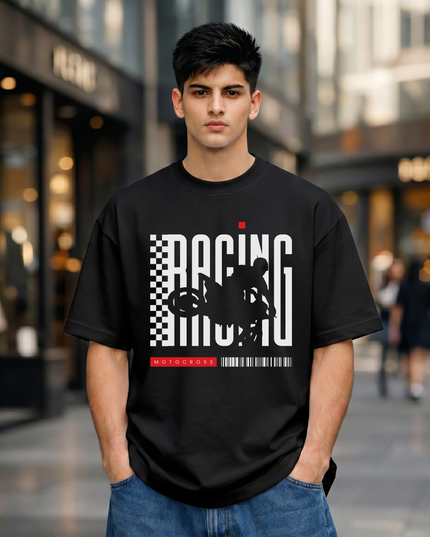 Racing Motocross Unisex Oversized Classic T-Shirt