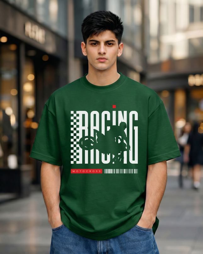 Racing Motocross Unisex Oversized Classic T-Shirt