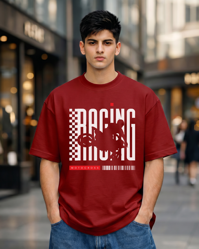 Racing Motocross Unisex Oversized Classic T-Shirt