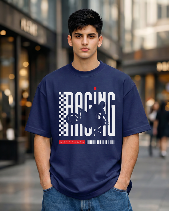 Racing Motocross Unisex Oversized Classic T-Shirt