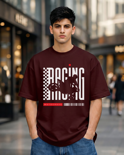Racing Motocross Unisex Oversized Classic T-Shirt