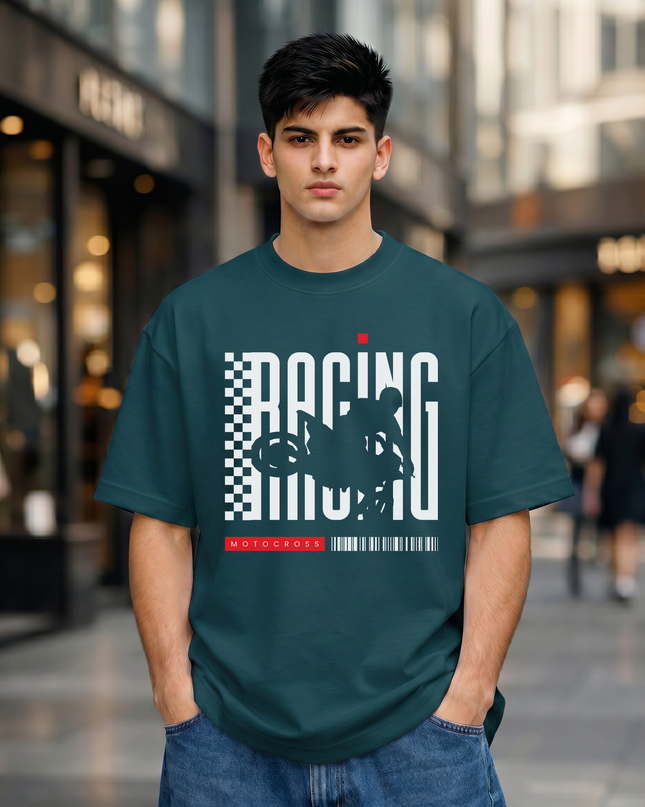 Racing Motocross Unisex Oversized Classic T-Shirt