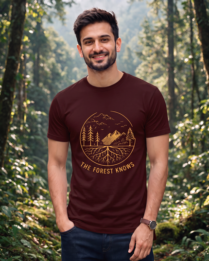 The Forest Knows Graphic Classic Crew T-Shirt