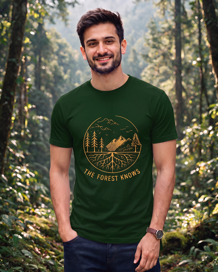 The Forest Knows Graphic Classic Crew T-Shirt