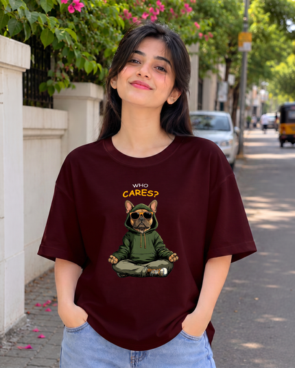 Who Cares Women's Oversized Classic T-Shirt