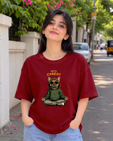 Who Cares Women's Oversized Classic T-Shirt