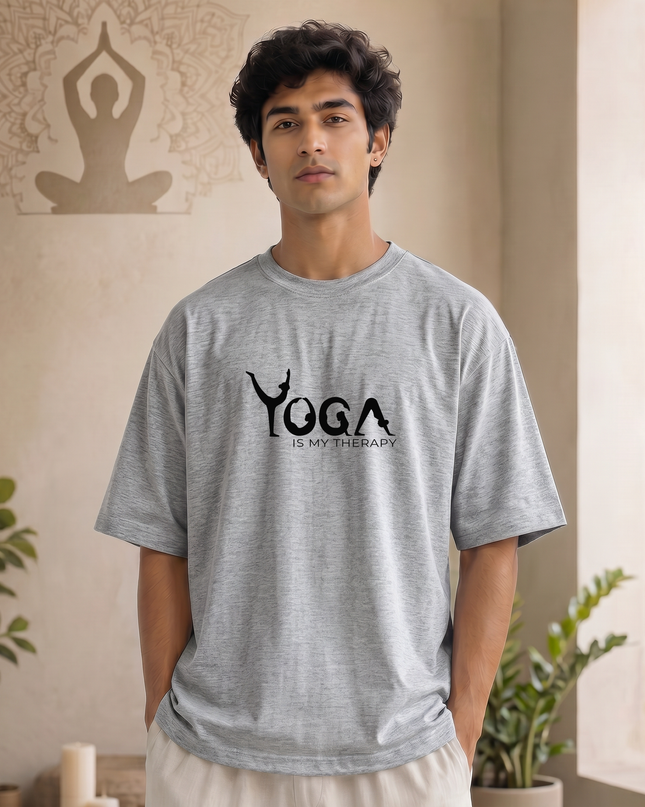 Yoga Is My Therapy Stylish Unisex Oversized Classic T-Shirt