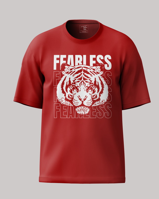 Fearless Tiger Graphic Unisex Oversized Classic T-Shirt