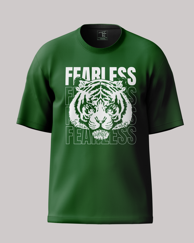 Fearless Tiger Graphic Unisex Oversized Classic T-Shirt