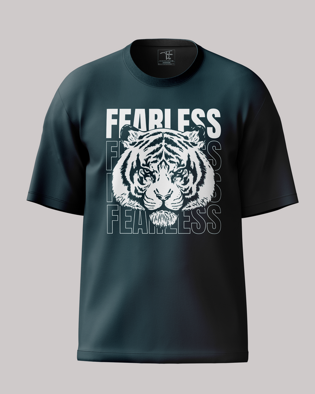 Fearless Tiger Graphic Unisex Oversized Classic T-Shirt