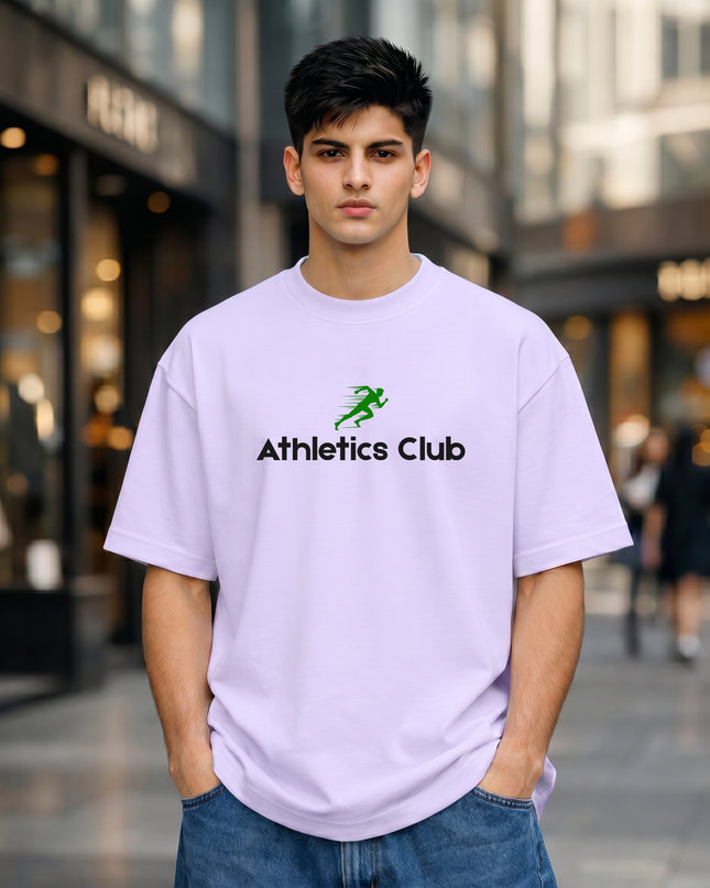 Athletics Club Graphic Unisex Oversized Classic T-Shirt