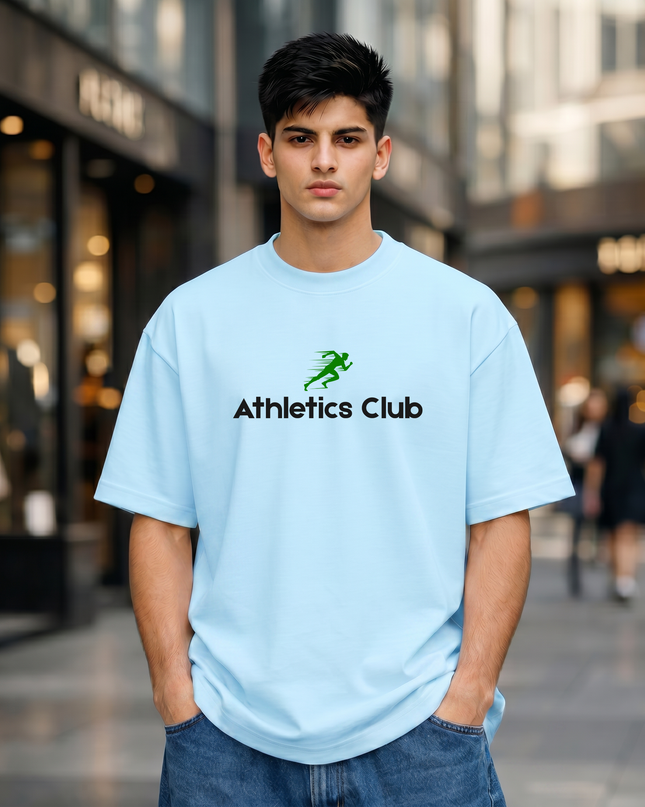 Athletics Club Graphic Unisex Oversized Classic T-Shirt