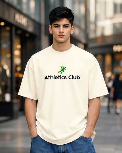 Athletics Club Graphic Unisex Oversized Classic T-Shirt