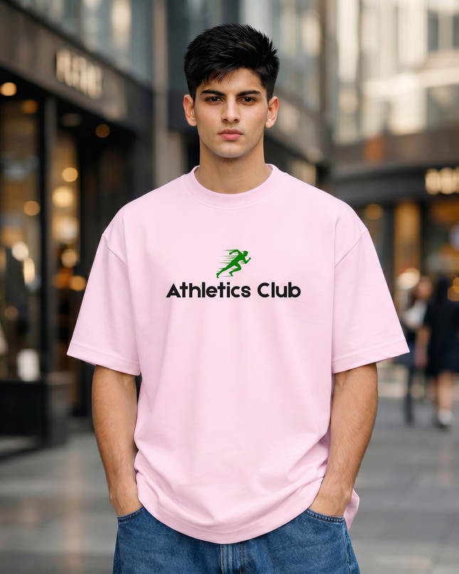 Athletics Club Graphic Unisex Oversized Classic T-Shirt