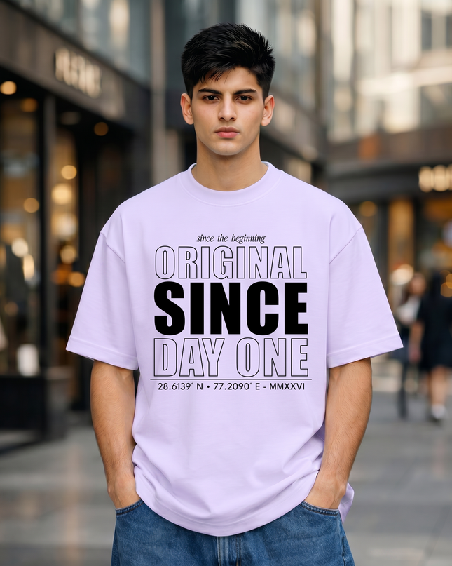 Original Since Day One Stylish Unisex Oversized Classic T-Shirt