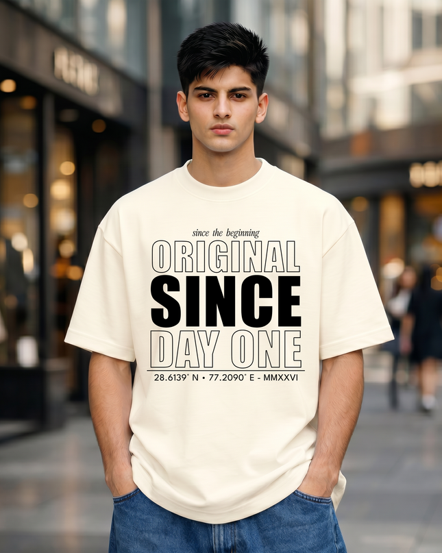 Original Since Day One Stylish Unisex Oversized Classic T-Shirt
