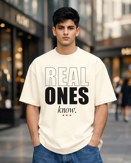 Real Ones Know Unisex Oversized Classic T-Shirt