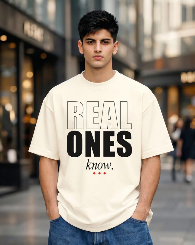 Real Ones Know Unisex Oversized Classic T-Shirt