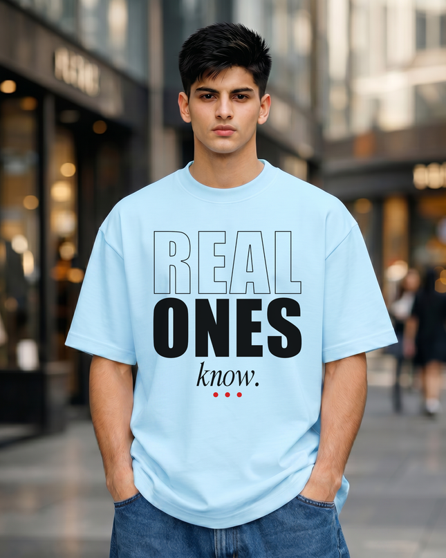 Real Ones Know Unisex Oversized Classic T-Shirt