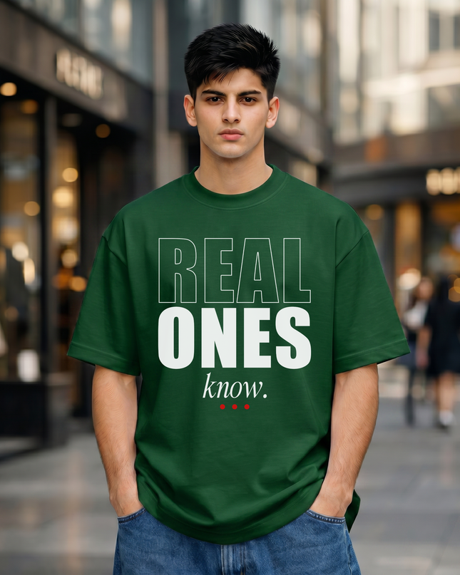 Real Ones Know Stylish Unisex Oversized Classic T-Shirt