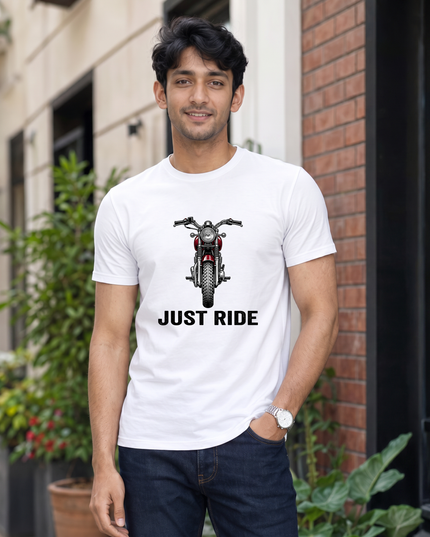 Just Ride Graphic Regular Fit Classic Crew T-Shirt