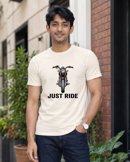 Just Ride Graphic Regular Fit Classic Crew T-Shirt