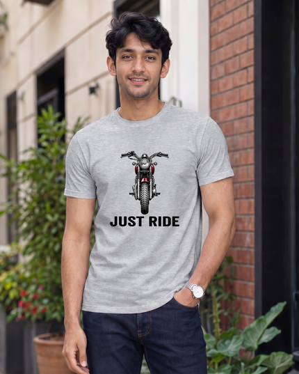 Just Ride Graphic Regular Fit Classic Crew T-Shirt