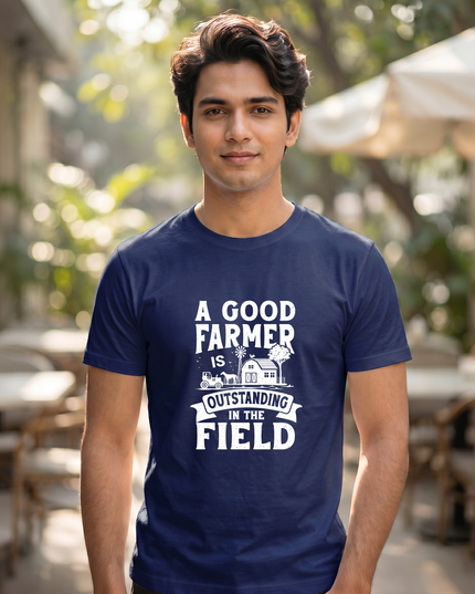 A Good Farmer Is Outstanding Graphic Classic Crew T-Shirt