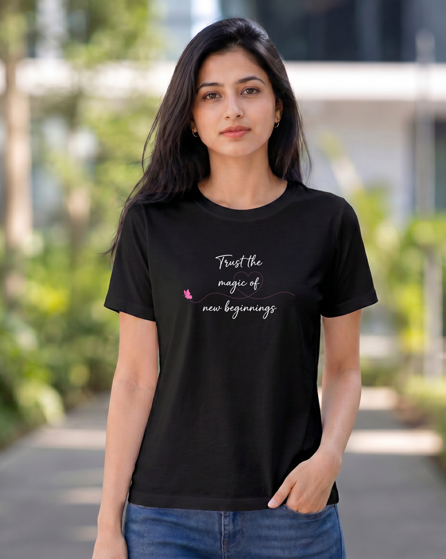 Trust The Magic of New Beginnings Unisex Classic Crew T-Shirt