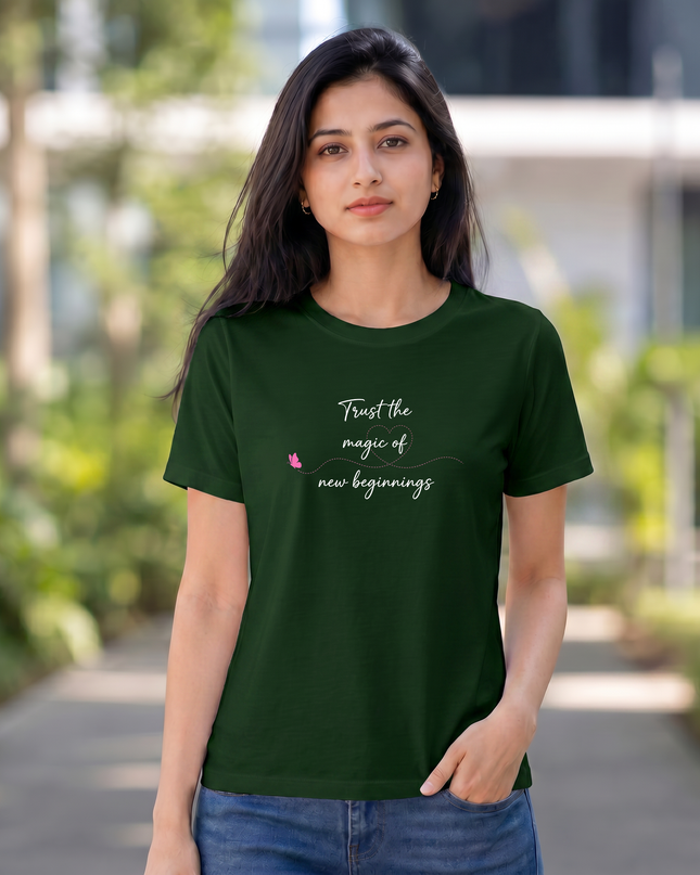 Trust The Magic of New Beginnings Unisex Classic Crew T-Shirt