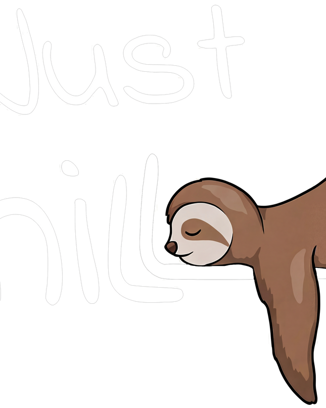 Just Chill Sloth Printed Unisex Classic Crew T-Shirt