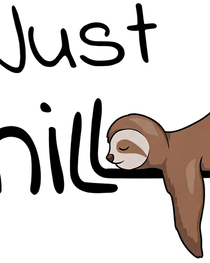 Just Chill Sloth Graphic Unisex Classic Crew T-Shirt