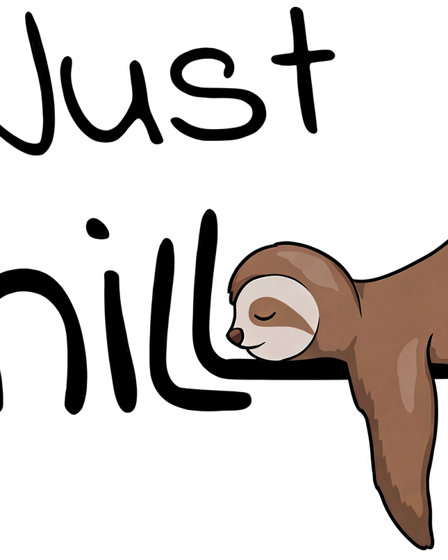 Just Chill Sloth Graphic Unisex Classic Crew T-Shirt
