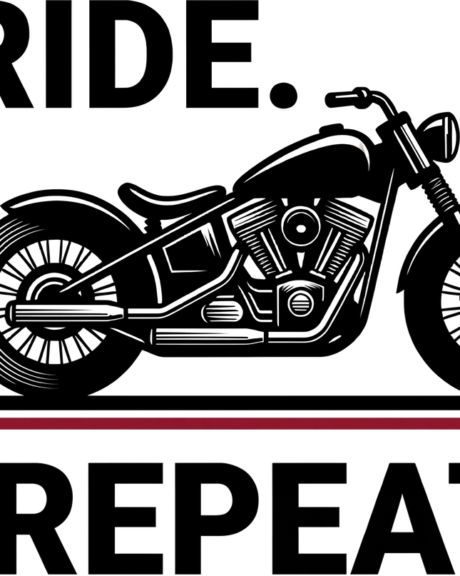 Ride Repeat Unisex Classic Crew T-Shirt
