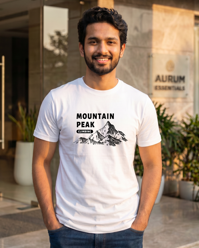 Mountain Peak Men's Classic Crew T-Shirt