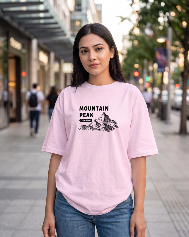 Mountain Peak Women's Oversized Classic T-Shirt