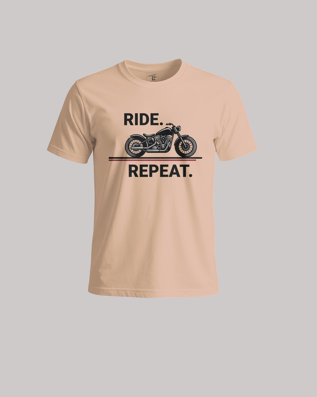 Ride Repeat Unisex Classic Crew T-Shirt