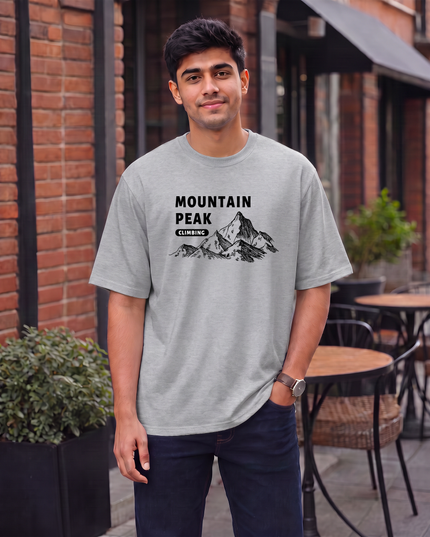 Mountain Peak Men's Oversized Classic T-Shirt