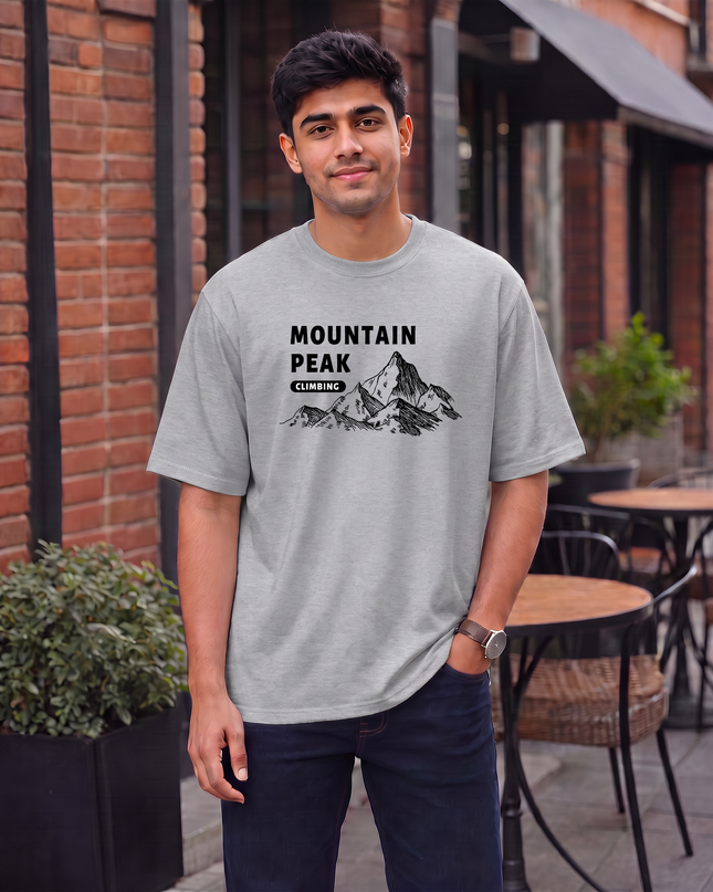 Mountain Peak Men's Oversized Classic T-Shirt