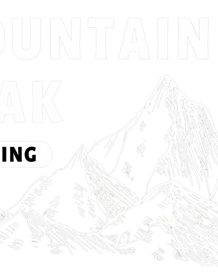 Mountain Peak Climbing Printed Unisex Classic Crew T-Shirt