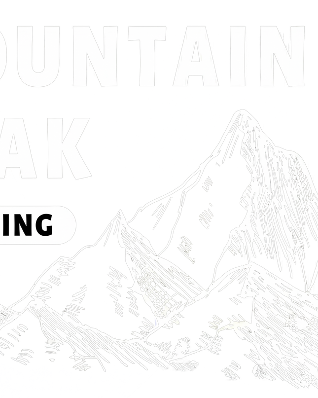 Mountain Peak Climbing Printed Unisex Classic Crew T-Shirt