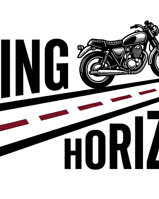 Chasing Horizons Minimal Motorcycle Graphic Unisex Classic Crew T-Shirt