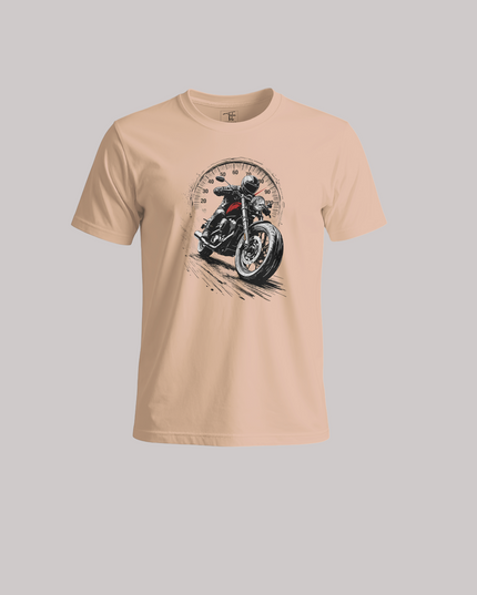 Speedometer Rider Motorcycle Graphic Unisex Classic Crew T-Shirt