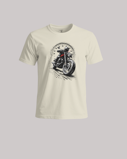 Speedometer Rider Motorcycle Graphic Unisex Classic Crew T-Shirt