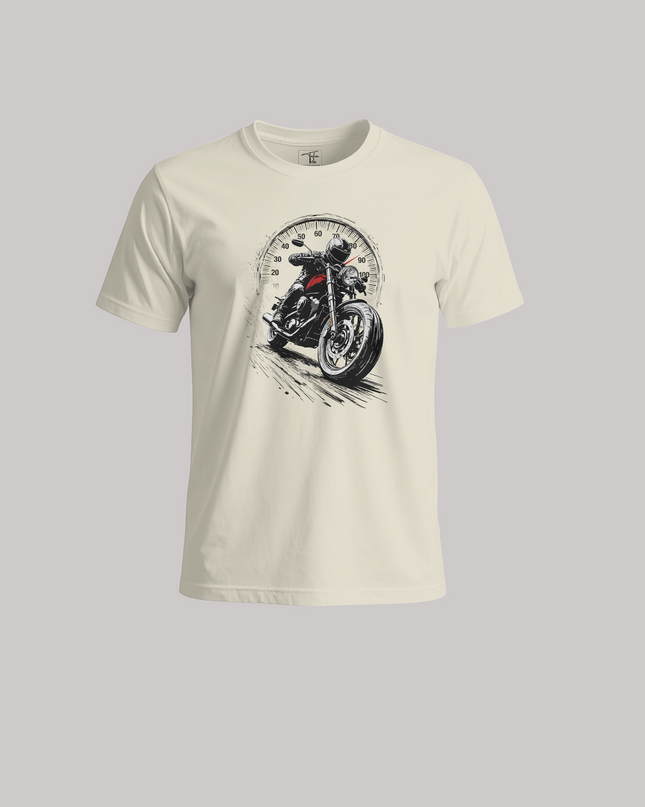 Speedometer Rider Motorcycle Graphic Unisex Classic Crew T-Shirt