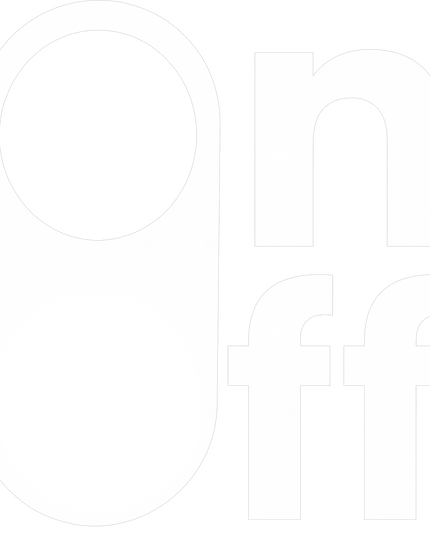 On Off Minimal Graphic Unisex Classic Crew T-Shirt